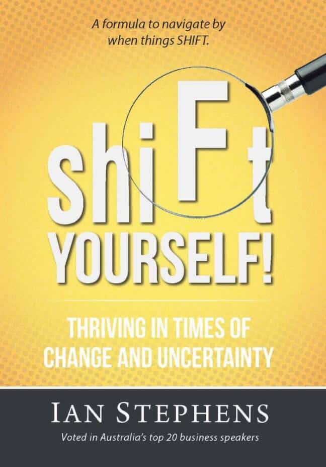 shiFt YOURSELF bookst cover by Intertype publish and print