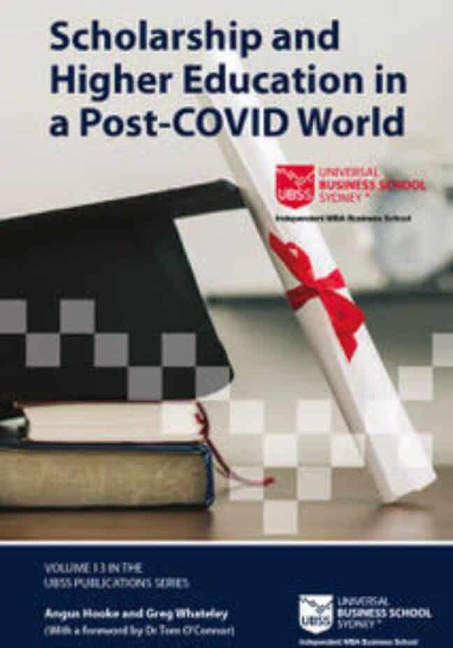 Scholarship and Higher Education in a Post-COVID World book cover by Intertype publish and print