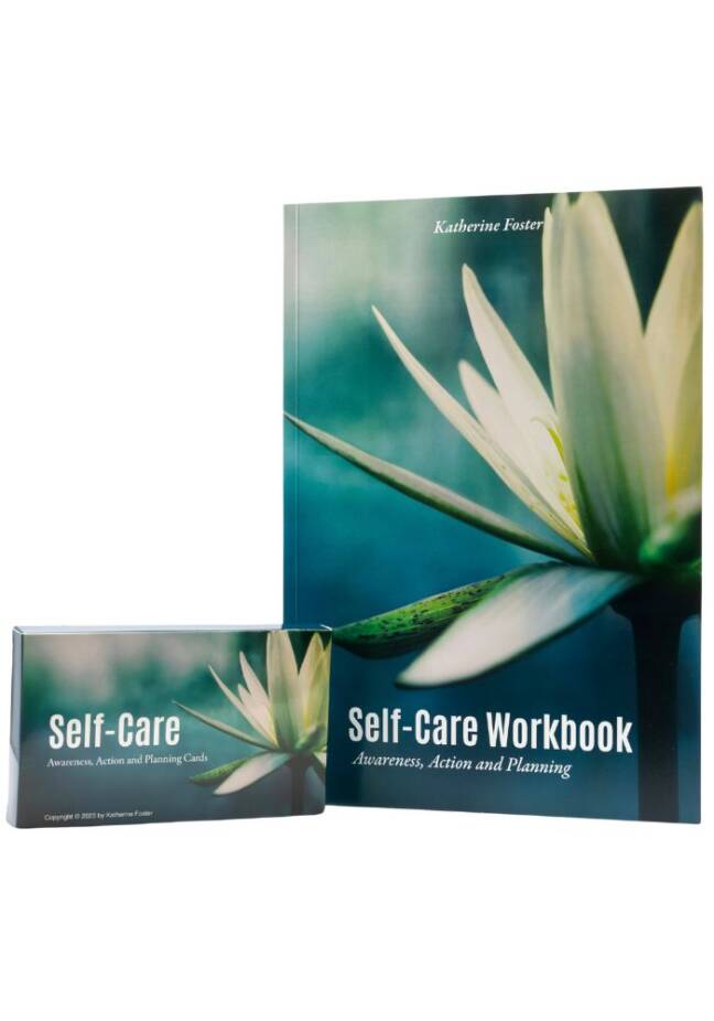 Self Care workbook and card set bookstore cover